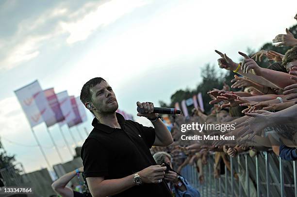 Mike Skinner of The Streets performs on day two of Wireless Festival at Hyde Park on July 2, 2011 in London, England.