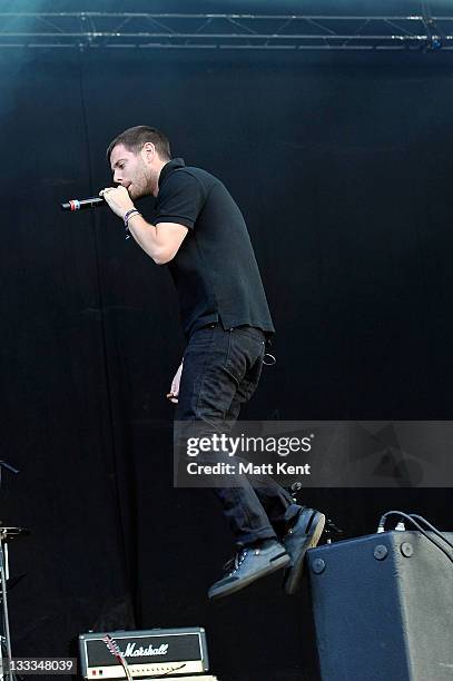 Mike Skinner of The Streets performs on day two of Wireless Festival at Hyde Park on July 2, 2011 in London, England.