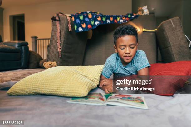 reading boy - kids fort stock pictures, royalty-free photos & images