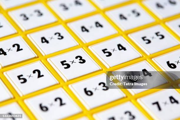 close-up of multiplication machine - moltiplicazione foto e immagini stock
