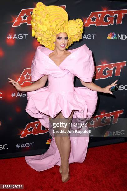 Alyssa Edwards attends the Red Carpet for "America's Got Talent" Season 16 Live Shows at Dolby Theatre on August 10, 2021 in Hollywood, California.