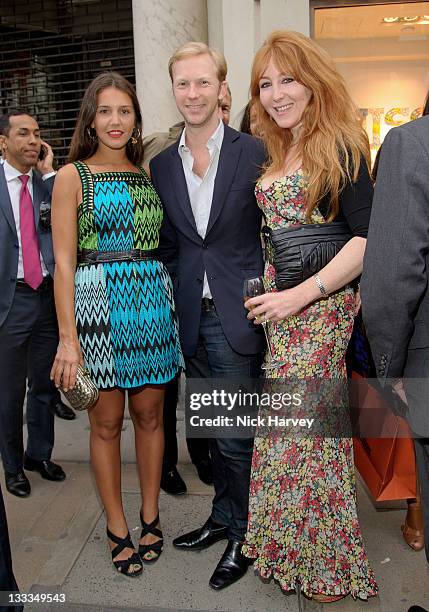 Margharita Missoni, Jan Oleson and Charlotte Tilbury attend the launch of Missoni For Hoping Foundation at Missoni on June 29, 2011 in London,...