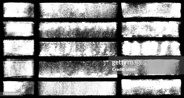 grunge design elements - chalk rectangle stock illustrations