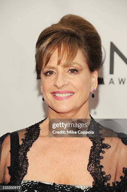 Patti LuPone attends the 65th Annual Tony Awards at the Beacon Theatre on June 12, 2011 in New York City.