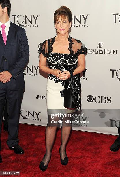 Patti LuPone attends the 65th Annual Tony Awards at the Beacon Theatre on June 12, 2011 in New York City.