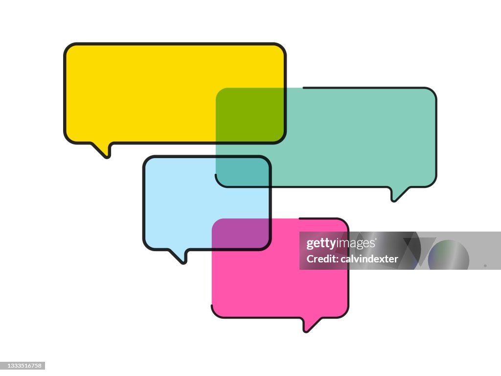 Think Baloon Rectangle Thought Balloons High-Res Vector Graphic - Getty Images