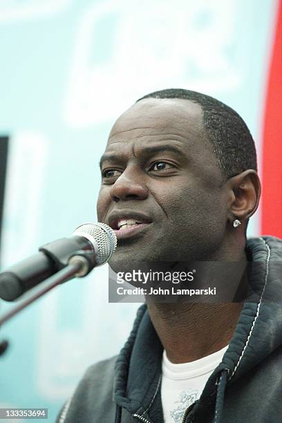 Brian McKnight performs in support of "Evolution Of A Man" at J&R Music and Computer World on October 27, 2009 in New York City.