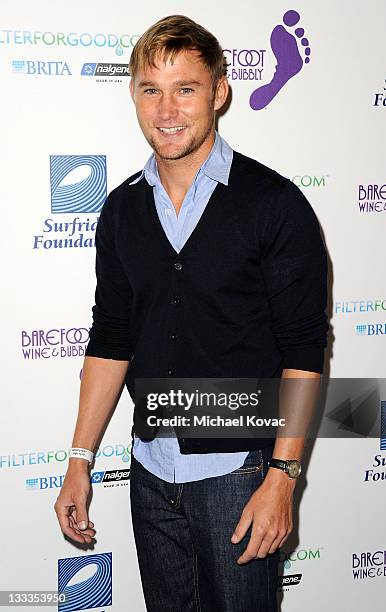 Actor Brian Geraghty arrives at The Surfrider Foundation's 25th Anniversary Gala at California Science Center's Wallis Annenberg Building on October...