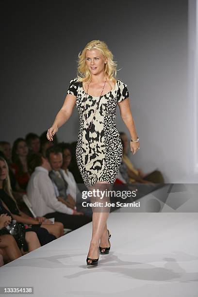 Alison Sweeney walks the catwalk at Smashbox West Hollywood on September 24, 2009 in West Hollywood, California.