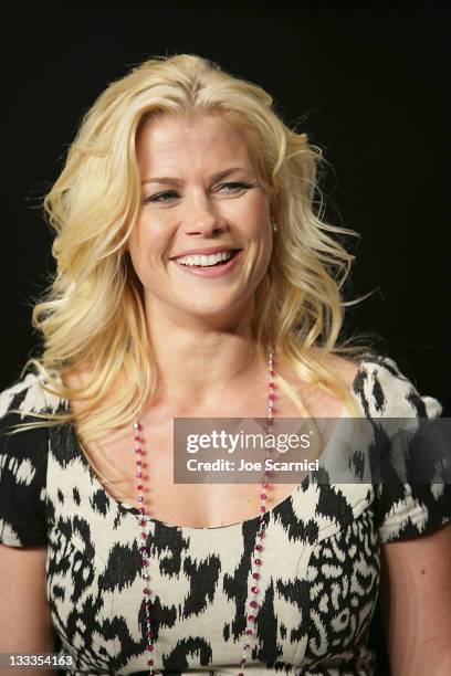 Alison Sweeney walks the catwalk at Smashbox West Hollywood on September 24, 2009 in West Hollywood, California.