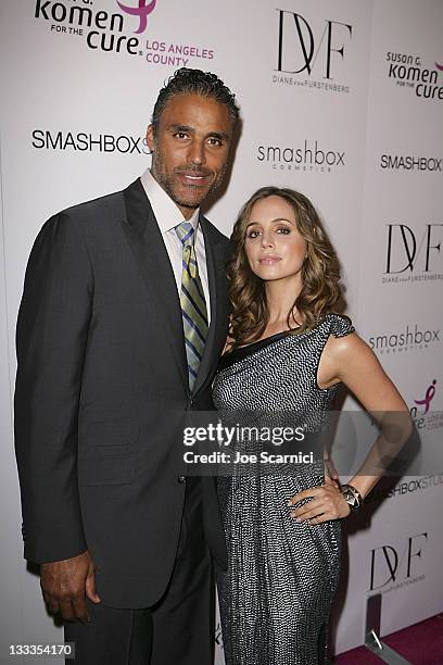 Rick Fox and Eliza Dushku arrive at Smashbox West Hollywood on September 24, 2009 in West Hollywood, California.