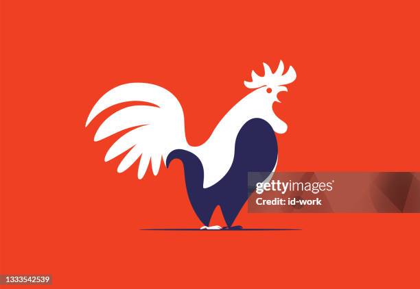 rooster crowing symbol - rooster 幅插畫檔、美工圖案、卡通及圖標