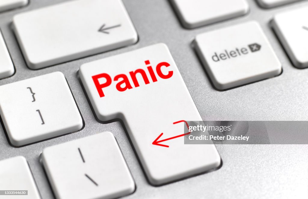 Panic Button Keyboard Key Panic Button High-Res Stock Photo - Getty Images