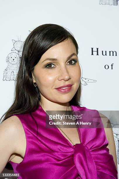 Socialite Fabiola Beracasa attends the Humane Society of New York's Third Benefit Photography Auction at DVF Studio on April 27, 2010 in New York...