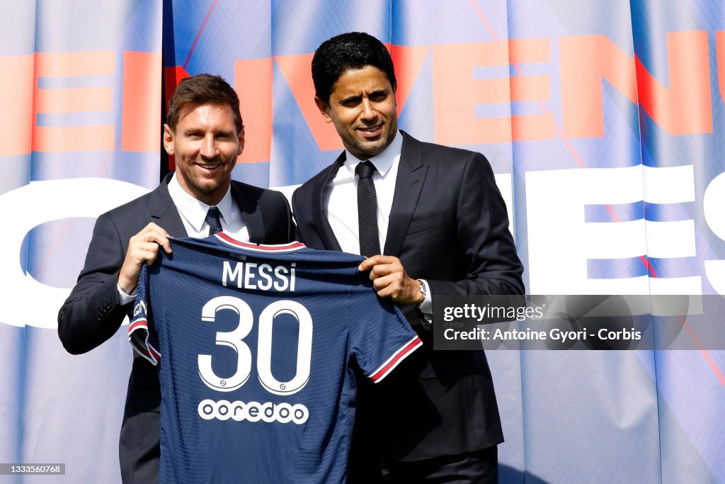 Paris Saint-Germain Formally Presents Lionel Messi At Parc des Princes