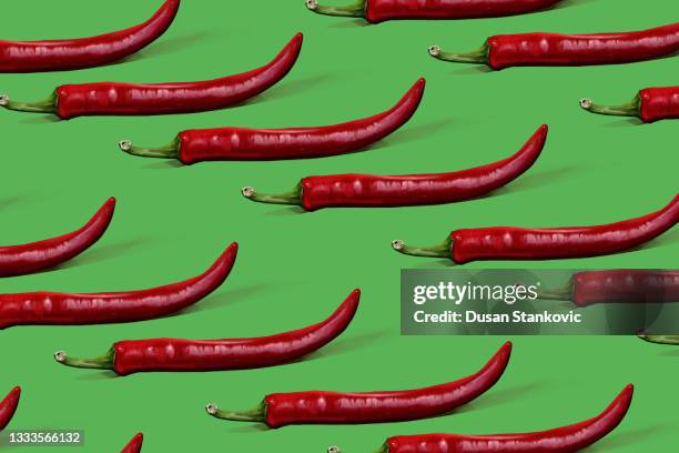 chili pepper pattern - spice market stock illustrations