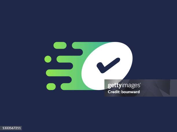 Circle Tick Logo High Res Illustrations - Getty Images