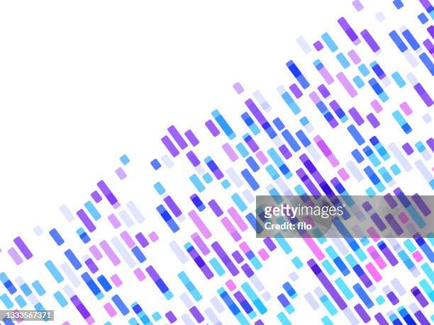 abstract dna dash gel run background pattern - dna stock illustrations