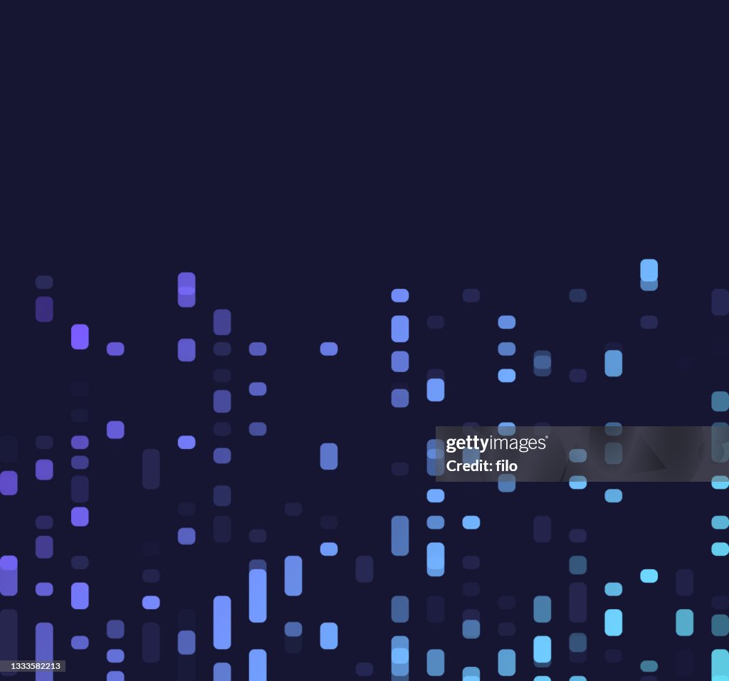 Science and Technology DNA Data Abstract Dash Background Pattern