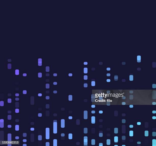 science and technology dna data abstract dash background pattern - dna purification stock illustrations