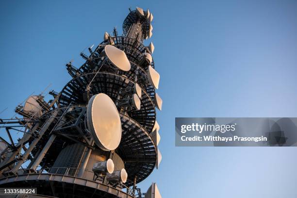 network repeaters, base transceiver. - communication tower stock pictures, royalty-free photos & images