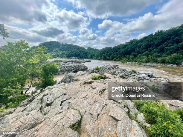 billy goat trail - great falls national park - potomac river stock pictures, royalty-free photos & images