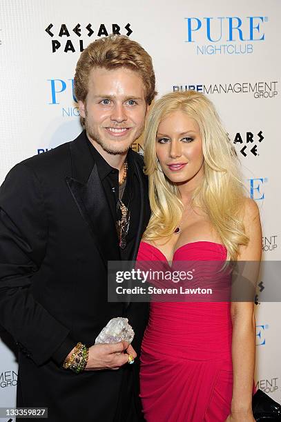 Television personalities Spencer Pratt Heidi Montag arrive to host Valentine's day event at Pure Nightclub on February 13, 2010 in Las Vegas, Nevada.