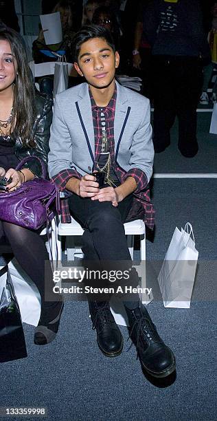 Actor Mark Idelicato attends Venexiana Fall 2010 during Mercedes-Benz Fashion Week at Bryant Park on February 12, 2010 in New York City.