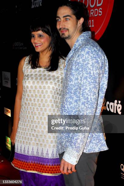 Nishi Harale and Adam Bedi attend the Timeout Food Awards on December 06, 2011 in Mumbai, India