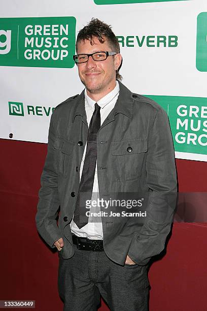 Stefan Lessard of Dave Matthews Band arrives at Green Music Group Celebrates Its Official Launch Party at the Janes House on January 30, 2010 in...