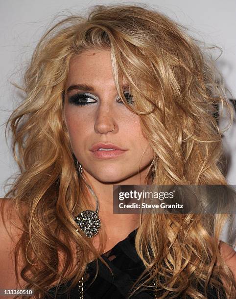 Singer Ke$ha attends the 2010 Pre-Grammy Gala & Salute To Industry Icons at Beverly Hills Hilton on January 30, 2010 in Beverly Hills, California.