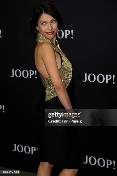 Actress Nadeshda Brennicke at the JOOP! Fashion Show during the Mercedes-Benz Fashion Week Berlin Autumn/Winter 2010 at the Bebelplatz on January 20,...