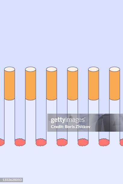 impossible cigarettes. - illusion stock pictures, royalty-free photos & images