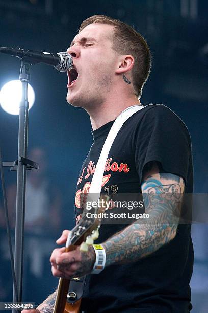 Brian Fallon of The Gaslight Anthem performs during the 2009 Lollapalooza Music Festival at Grant Park on August 7, 2009 in Chicago.