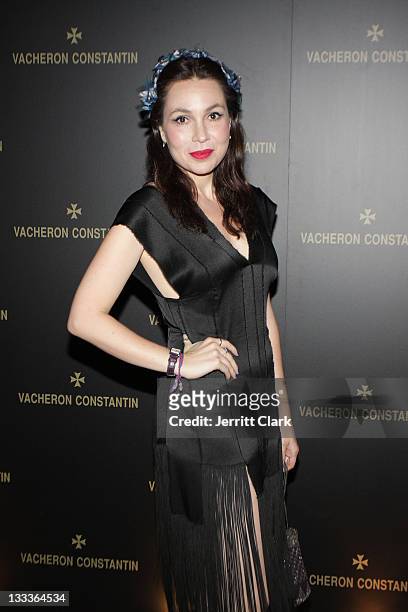 Fabiola Beracasa attends the launch of the Vacheron Constantin Le Masques watch collection at The Metropolitan Museum of Art on June 2, 2009 in New...