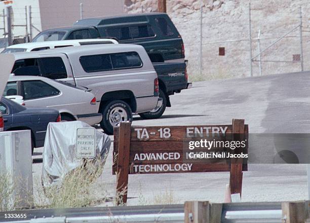 The entrance to Technical Area 18 of the Los Alamos National Laboratory, which houses several tons of highly enriched uranium and plutonium, is shown...