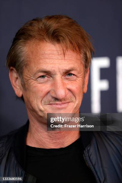 Sean Penn attends a special screening of Sean Penn's "Flag Day" at The Directors Guild of America on August 11, 2021 in Los Angeles, California.