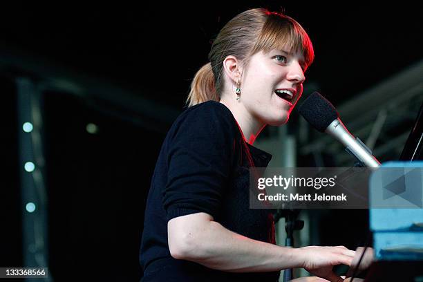 Marketa Irglova performs on stage at the Fremantle Arts Centre on January 25, 2009 in Perth, Australia.