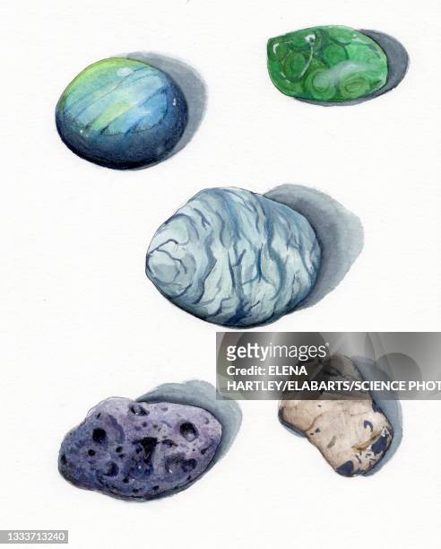 types of rock, illustration - geology点のイラスト素材／クリップアート素材／マンガ素材／アイコン素材