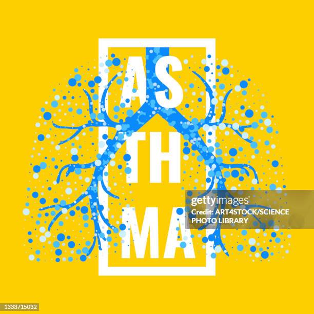 asthma, conceptual illustration - physical structure stock illustrations