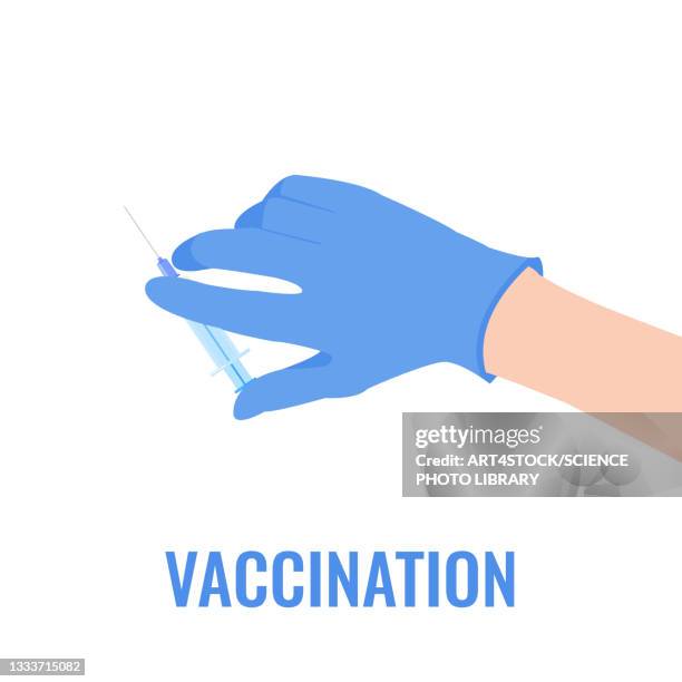 stockillustraties, clipart, cartoons en iconen met vaccination, conceptual illustration - infection prevention