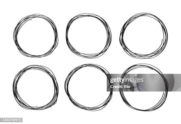 circle round editing marks - circle of infinity stock illustrations