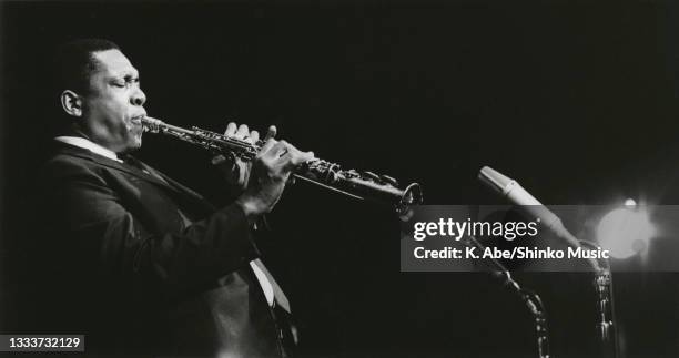 John Coltrane plays Saxophone at Sankei Hall, Tokyo, Japan, 11 July 1966.