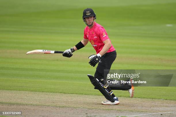 Ali Orr of Sussex Sharks runs for a single during the Royal London Cup match between Sussex Sharks and Middlesex at The 1st Central County Ground on...