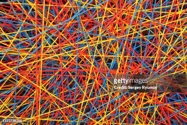 multicolored yarn background - woven stock pictures, royalty-free photos & images