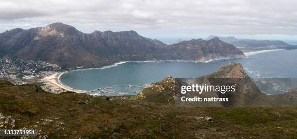 hout bay near cape town - chapmans peak stock pictures, royalty-free photos & images