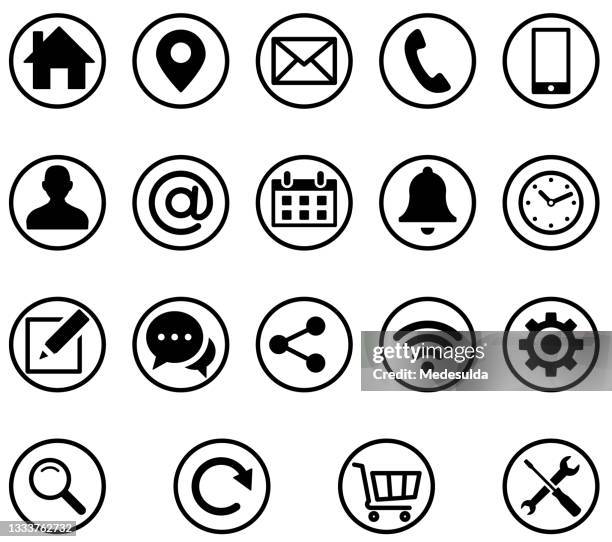 business pictogram - location icon stock illustrations
