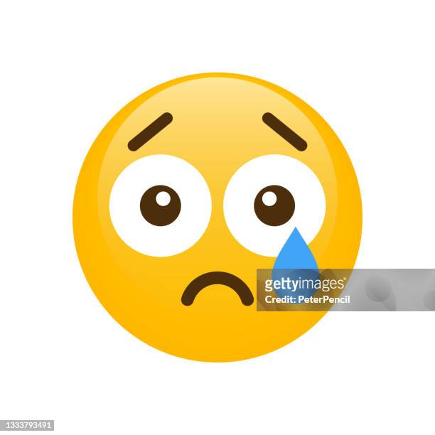 Cry Smiley Emoji Icon Emoticon Smile Emotion Funny Cartoon Social Media  Vector Iluustration High-Res Vector Graphic - Getty Images