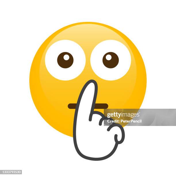 silent smiley Silent Smiley Emoji Icon Emoticon Smile Emotion Funny Cartoon