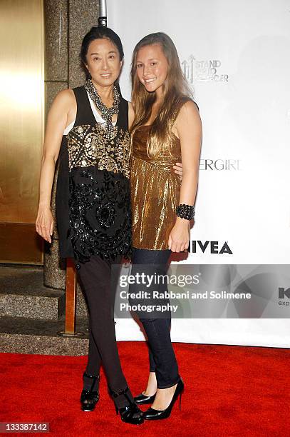 Vera Wang and Josephine Becker attend Conde Nast Media Group's 5th anniversary of Fashion Rocks at Radio City Music Hall on November 1, 2008 in New...